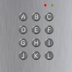 Módulo teclado alfabético Nexa Inox Plus, de Golmar (ref. NX3301A)