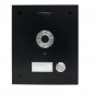 Placa de videoportero Marine ST1 de 1 pulsador DUOX PLUS negro | Fermax 44438