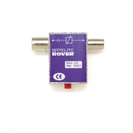 Atenuador regulable 0..20 dB conexión IEC (5-2300 MHz) de Satelite Rover
