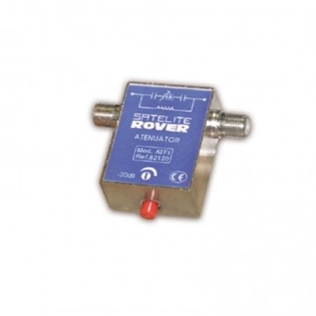 Atenuador regulable 0..20 dB paso DC conexión F (5-2300 MHz) de Satelite Rover