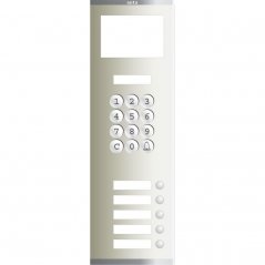 Placa Compact S5 de 5 pulsadores 1 columna de Tarjetero con Acceso Alfanumérico de Auta (ref. 656515)