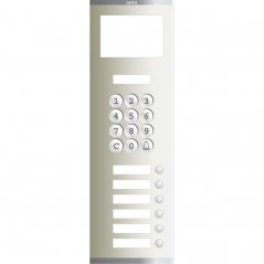 Placa Compact S5 de 6 pulsadores 1 columna de Tarjetero con Acceso Alfanumérico de Auta (ref. 656516)
