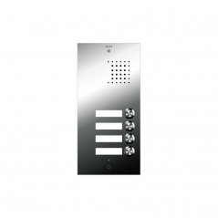 Placa de portero Inox S3 4 pulsadores 1 columna No Coax de Auta (ref. 781314)