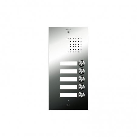 Placa de portero Inox S3 4 pulsadores 1 columna 4+N de Auta (ref. 941314)