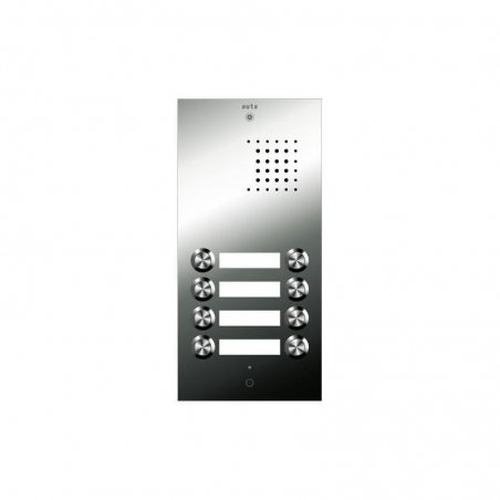 Placa de portero Inox S3 8 pulsadores 2 columnas 4+N de Auta (ref. 941324)