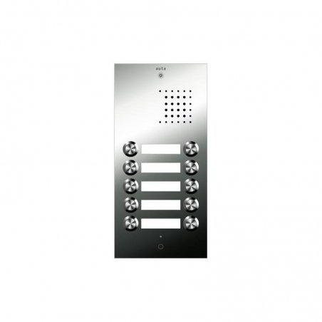 Placa de portero Inox S3 10 pulsadores 2 columnas 4+N de Auta (ref. 941325)