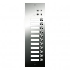 Placa de portero Inox S5 11 pulsadores 1 columna 4+N de Auta (ref. 941521)