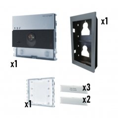 Placa de videoportero Ultra 3 pulsadores Simplebus 2 de Comelit (ref. ULTRA-3)