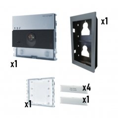 Placa de videoportero Ultra 4 pulsadores Simplebus 2 de Comelit (ref. ULTRA-4)