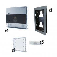 Placa de videoportero Ultra 5 pulsadores Simplebus 2 de Comelit (ref. ULTRA-5)
