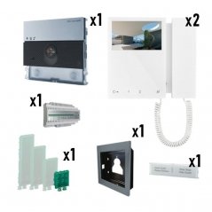 Kit de videoportero Ultra con monitor Mini Simplebus 2 2/L | Comelit