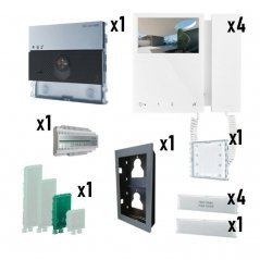Kit de videoportero Ultra con monitor Mini Simplebus 2 4/L | Comelit