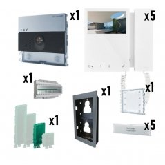 Kit de videoportero Ultra con monitor Mini Simplebus 2 5/L | Comelit
