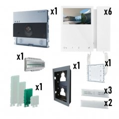 Kit de videoportero Ultra con monitor Mini Simplebus 2 6/L | Comelit