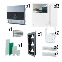Kit de videoportero Ultra con monitor Mini Simplebus 2 12/L | Comelit