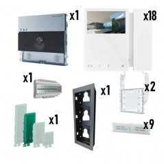 Kit de videoportero Ultra con monitor Mini Simplebus 2 18/L | Comelit