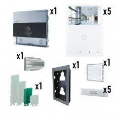Kit de videoportero Ultra con monitor Mini Manos Libres Simplebus 2 5/L | Comelit