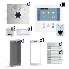 Kit de videoportero Skyline con monitor VEO-XL DUOX PLUS 10/L | Fermax