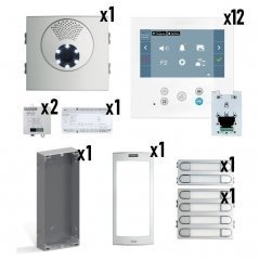 Kit de videoportero Skyline con monitor VEO-XL DUOX PLUS 12/L | Fermax