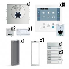 Kit de videoportero Skyline con monitor VEO-XL DUOX PLUS 18/L | Fermax