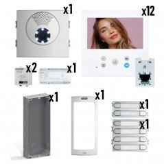 Kit de videoportero Skyline con monitor VEO-XL Wi-Fi DUOX PLUS 12/L | Fermax